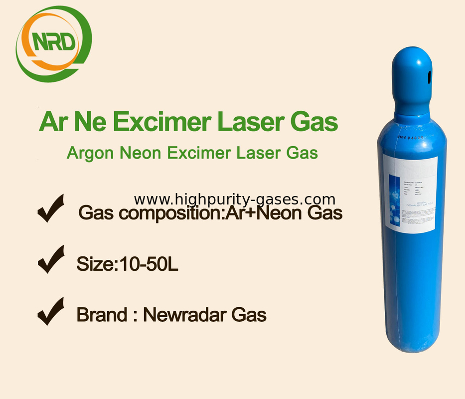 Colorless Excimer Laser Gas